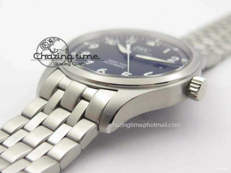 MIROTIME 0523 Compact Mark XVIII IW327001 SS Mk Maker Best Edition Black Dial On SS Bracelet A 7301